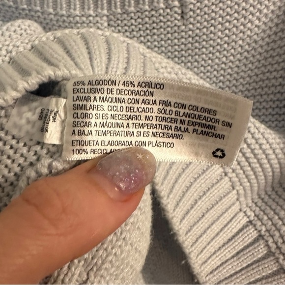 Wild Fable Knit Crop Top Blue XL - Picture 7 of 8